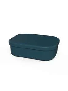 1pc Customized Lunch Box, Personalized Text Silicone Bento Box, Microwave , 4 Compartments, School Supplies - Multicolor - View 10