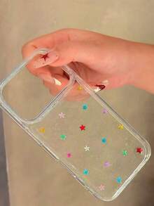 Funda protectora transparente con brillo creativa y personalizada compatible con iPhone 15, 14 Pro Max, 13/16 Pro Max, 17/15/11/12