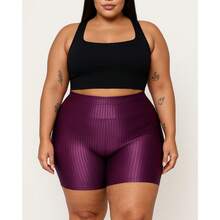 KIT 5 Shorts Feminino Plus Size Cirrê 3D Tamanhos G1 G2 G3