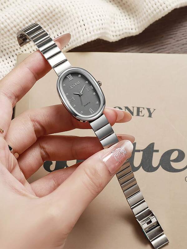 1pc Cute Candy Design Niche Bamboo Strap Quartz Watch, Casual Daily Wear, Suitable For Teenagers And Students, Halloween Gift, Birthday Gift