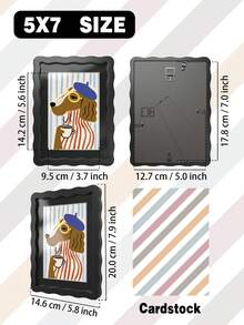 Rainbow Photo Frame - Multi-Size Artistic Wall Art For Gallery Walls, Bedroom & Room Decor, Black/White/Orange/Red/Blue/Green - Multicolor - View 19