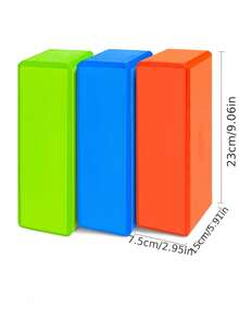 Team Building Relay Race Blocks - Non- Base Stone Hunt Game For Business, School, And Family Reunions - Colorful Building Blocks (Green, Blue, And Orange) - Durable EVA Construction - Indoor/Outdoor Party Game - No Power Required - Fun Design For Halloween, Christmas Events, And Party Supplies - Multicolor - View 8