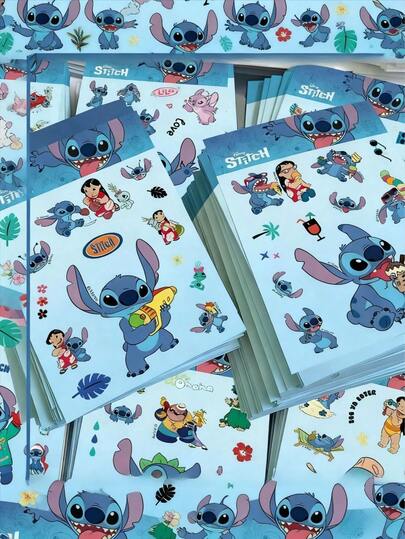 8 Stücke Stitch Cartoon Collage Aufkleber, Stern Baby Stitch DIY dekorative Planer Aufkleber. DIY. Es ist das perfekte Geschenk für einen Freund oder Partner. Abschlussfeier - Eröffnungsfeier. Geschenk zum Schulanfang - Abschlussgeschenk. Valentinstag Geschenk. Dekoration. Perfekt. Geschenke für die Party.