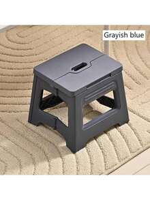 1pc Folding Stool, Lightweight And Durable Plastic, Adjustable Folding Stool, Suitable For Home, Kitchen, Bathroom, Bedroom, Portable Outdoor Travel Fishing Chair, Non- Multifunctional Small Stool, Easy To Store - Multiple Colors Available
