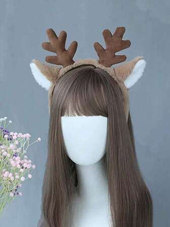 1 pieza Diadema elegante y adorable con cuernos de ciervo y orejas de reno, diadema navideña con copos de nieve y renos, diadema con cuernos de ciervo adorable, mejor opción para Navidad y regalos, otoño, cabello, accesorios para el cabello, accesorios, accesorios para el cabello de mujer, viajes, accesorios de mujer, herramientas para el cabello, productos para el cabello, accesorios de belleza, regalos, viajes, regalos para mujeres, cosas para el cabello, rellenos de calcetines