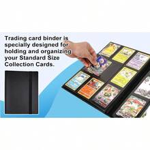 Vivva 9 Pocket Card Binder Premium Trading Card Binder 360 540 Double Sided Pocket PU Collection Binder Collector Album Card Folder For MTG TCG Sports Cards 540 Pockets(Green )