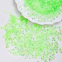 25000Pcs Green AB Rhinestones For Bedazzling Kit, 3-5mm Resin Flatback Rhinestones Bulk Bedazzle Gems Diamonds For Crafts DIY Shoes, Clothing{"Color_name":"GreenAB"} - 格林AB - 查看 6