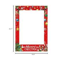 32PCS Christmas Party Photo Booth Props Supplies With Paper Frame