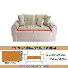 1pc Modern Minimalist Flannel Sofa Cover - Soft & Comfortable, Not Seat Cushion, Pet Friendly, Machine Washable, Fits 1 To 4 Seater Sofa Combination, Multi-Purpose Decor, Suitable For Living Room, Bedroom, Office