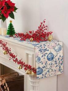 1 pièce Chemin de table boule de Noël, Chemin de table décoratif de Noël, Chemin de table aspect lin de Noël, Chemin de table, Chemin de table, 1 pièce Chemin de table, 4 pièces Sets de table, 1 pièce Housse de coussin, 3 produits disponibles, Décoration de maison saisonnière intérieure et extérieure pour l'hiver, Décoration de Noël pour la maison, Décoration de chambre de Noël, Décorations de fête de Noël