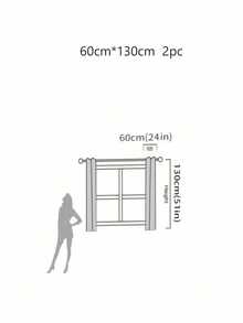 1/2pcs Cream Linen Blend Semi-Sheer Curtain, Translucent Privacy Curtain For Room, Balcony, Sun Shading - Beige - View 10