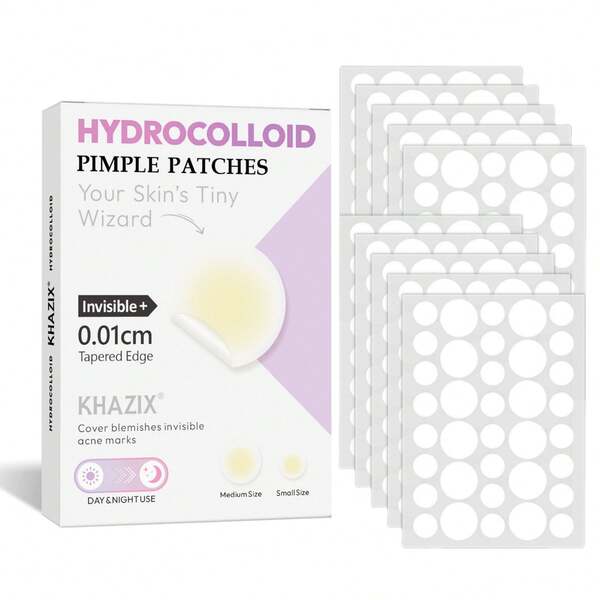 360 pezzi Cerotti invisibili all'idrocolloidale - Adesivi coprenti per brufoli e imperfezioni del viso, delicati e non irritanti