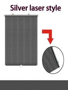 1pc Easy Install Blackout Curtain With Suction Cups, No Drilling Required, Blackout Fabric For Car Windows, Easy Privacy Screen For Kitchen, Bathroom, Bedroom, Hallway, Car Sun Shade, Privacy Protection, Suitable For Home And Vehicle, Can Also Be Used As Pet Barrier, A Convenient Peel And Stick Window Film, Wall Decor, Window Sticker. Privacy Protection, Ramadan Gift, Valentine's Day Car Privacy Cover - Multicolor - View 10