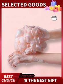 3pcs/1pc Large Bath Sponge, Durable, Adult Bathing Essential, Back Scrubber, Unisex (Random Color Hanging Rope)