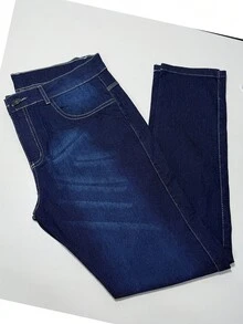 KIT 3 Classic Dark Wash Men's Jeans With Medium Stretch For Everyday Wear - 查看 4