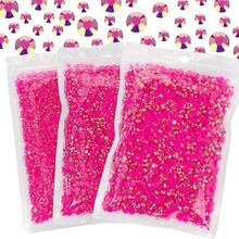 25000Pcs Hot Pink AB Rhinestones For Bedazzling Kit, 3-5mm Resin Flatback Rhinestones Bulk Bedazzle Gems Diamonds For Crafts DIY Shoes, Clothing{"Color_name":"HotPinkAB"} - HotPinkAB - View 1