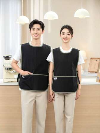 Delantal impermeable ajustable con hebilla, unisex