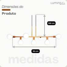 Rubis Aluminum Pendant Ceiling E27 7 Lights Lumini Lab - 銅清漆 - 查看 6