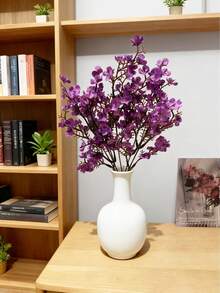 4 pièces/1 pièce Fleur artificielle en forme d'étoile, mini fleur artificielle, fleur artificielle bleue, fleurs artificielles de gypsophile. Bouquet de mariée artificiel pour décoration de mariage DIY, décoration de fête, décoration de la maison. Fleurs artificielles en branche