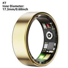 Smart Ring Fitness Tracker For Women Men - Waterproof Health Rings For Sleep Tracker,Gesture Swipe VideoBuilt-In Motion Gesture Function, Heart And Blood Oxygen Monitor, Fitness Ring For Family Care,Step And Burned Calories Counte, Switchable Video,Comfortable To Wear(15/20mAh Rechargeable Battery) - ET-Nhiều màu - Xem 32