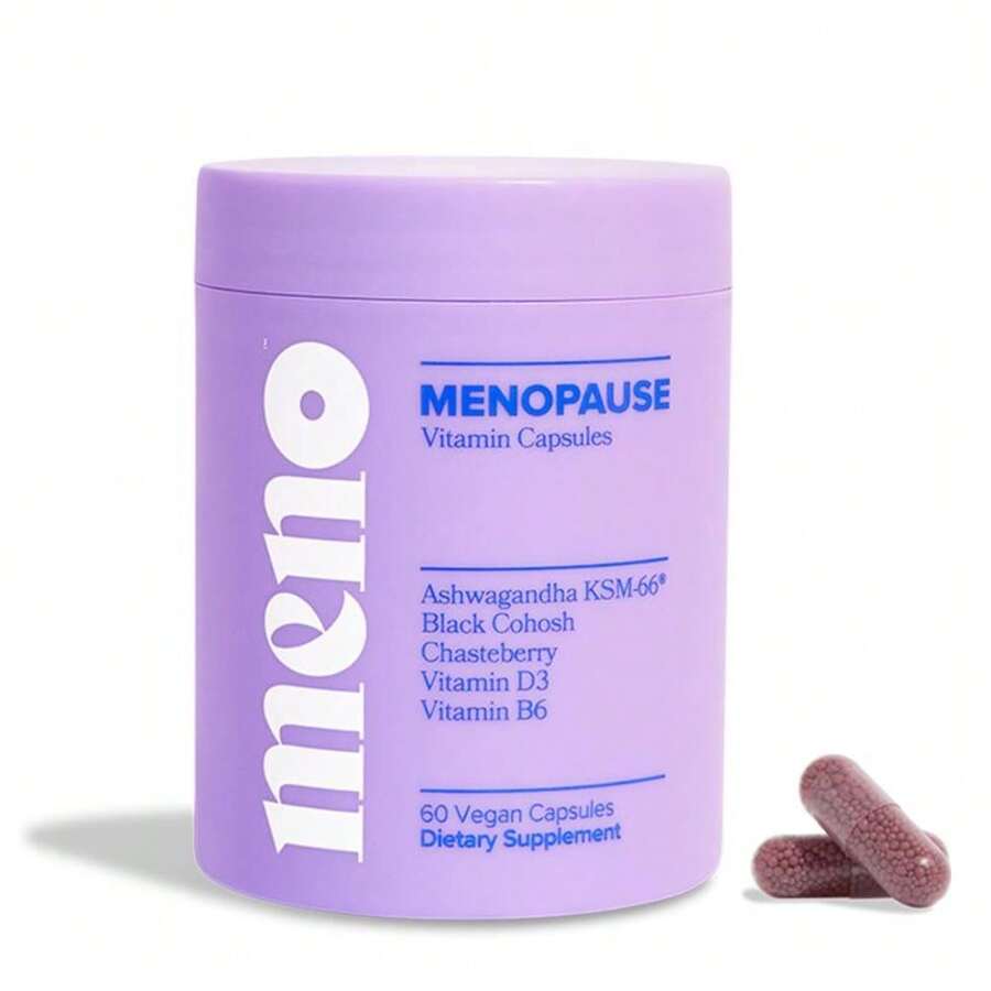 MENO Menopause Supplements For Women, 30 Servings – Black Cohosh & Ashwagandha KSM-66 Vitamins – Relieves Hot Flashes, Night Sweats & Mood Swings – Natural Hormone Support - 預設 - 查看 1