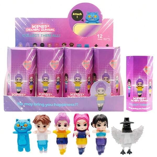 K-Pop  Blind Box Devil Saja Collect Anime Figure Kid Party Cosplay Gaming Cartoon Decorative Christmas Gift Christmas Stocking Fillers,Christmas Gifts,Christmas,Christmas Decorations