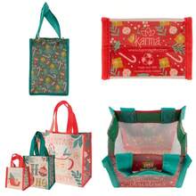 Holiday  Gift Bags Set Of 3 Santa# DOUYYY