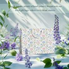Gift Bags Set Of 2Large 13" Gift Bag With Tissue Paper Floral Gift Bag Includes Matching Tissue Paper Card And Envelope Perfect For Presents Of Any Special Occasion# DOUYYY
