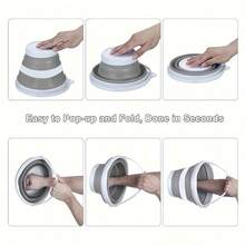 1 pieza Cubo de agua plegable, cubo plegable portátil, adecuado para camping al aire libre, pesca, viajes, lavado de ropa, fácil de almacenar suministros de limpieza, herramientas para el hogar para la limpieza de habitaciones, camping, jardinería - Duradero y ahorra espacio, adecuado para transportar agua, diseñado para el lavado de barcos, perfecto para actividades al aire libre como camping y pesca, conveniente para viajar, fácil de almacenar, opción ideal para uso escolar