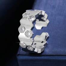 1 件简约几何设计独特时尚戒指首饰 - 戒指 - 查看 6