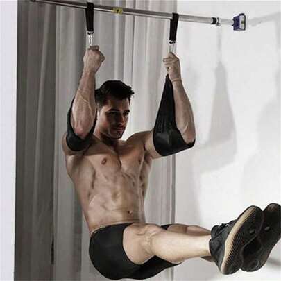 1pc Yoga Stretch Band Fitness Resistance Band, Weighted Fitness Belt Suitable For Home Gym, Used For Weight Training, Glute And Deep Squat Exercises With Waist Support