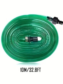 1 pieza Manguera de jardín plana y flexible de material PVC, con conector estándar de EE. UU./UE, manguera conectable a prueba de fugas, manguera de agua de jardín plana con gotas, manguera de riego por goteo, manguera de infiltración de agua, perfecta para céspedes, macizos de flores y jardines