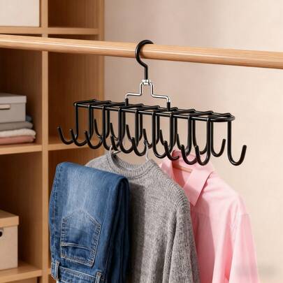 1 Stück Multi-Haken Aufhänger für Camisoles, Yoga Tops & Unterwäsche - Aufhänger für Zuhause & Studentenwohnheim, platzsparendes Wäsche Trocknen & Aufbewahrungsutensil