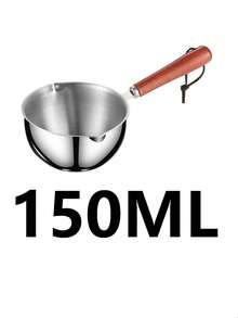 وعاء خشبي المقبض مع ملعقة، مناسب لمستلزمات صناعة الشموع الأخرى، والأدوات المنزلية، ومواد قولبة الشمع لصناعة الشموع والصابون DIY، وعاء إذابة الشمع لصناعة الشموع، وصناعة المجوهرات (باستثناء الملاعق)