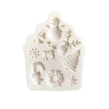 1pc 3D Snowflake Silicone Mold, Winter Snowflake Soft Candy Silicone Mold For Cupcake, Cake Decoration, Polymer Clay Craft, Party Food Making Mold, Cake Decorating, Fondant Mold - Multicolor - View 13