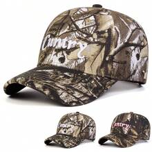 1Piece Men Letter Embroidered Camouflage Baseball Hat Outdoor Adjustable Sunscreen Leisure Hat Spring Autumn Travel Tourism Beach Vacation - Multicolor - View 7