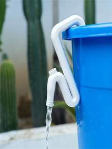 1pc Rainwater Transfer And Overflow Tool Kit - Upgraded Durable Plastic Material, Self-Priming Siphon Hose Set With Anti-Clog Design For Easy Automatic Drainage And Filling System - Emergency Flood Prevention, Fish Tanks, Pools, No Power Required