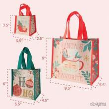 Holiday  Gift Bags Set Of 3 Santa# DOUYYY