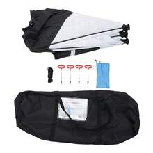 Portable Ice Fishing Tent, 1-2 People Winter Ice Lake Fishing Shelter Freestanding Insulated Tent W/Handbag And Insulated Layer - 1 - View 11