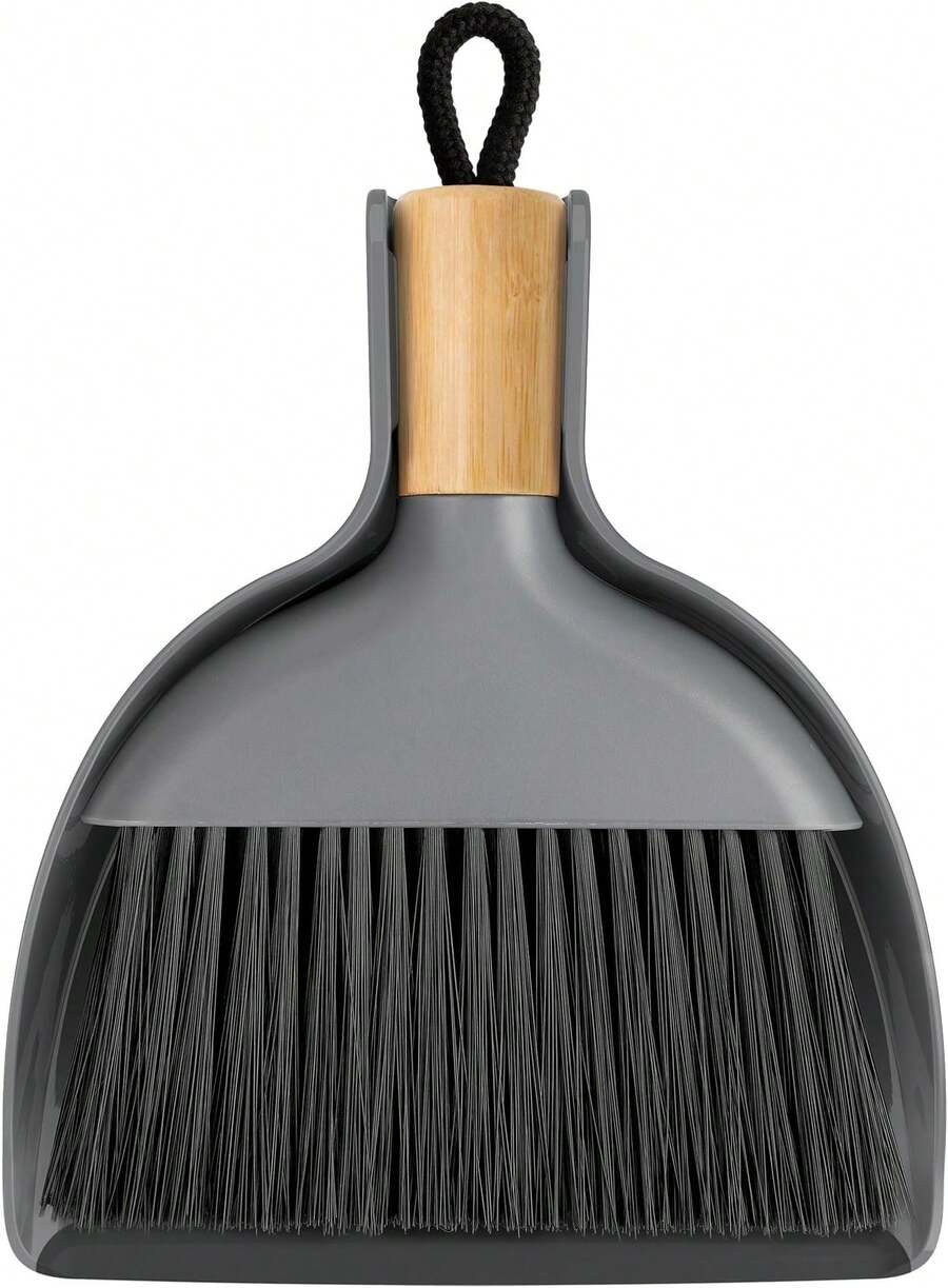 Mini Dustpan And Brush Set, Portable Cleaning Brush And Dustpan Combo With  Handle, Black, 1 Set - xám - Xem 1