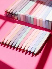 Zestaw 12/6 wielokolorowych długopisów żelowych, miękkie, kolorowe zakreślacze Soft-Cut, nie rozmazują się, nie rozmazują się, nadają się do studiowania Biblii i prowadzenia dziennika, odpowiednie dla uczniów w wieku 14+ lat, idealne jako przybory szkolne i prezenty na nowy rok szkolny