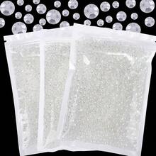 25000Pcs Transparent Rhinestones For Bedazzling Kit, 3-5mm Resin Flatback Rhinestones Bulk Bedazzle Gems Diamonds For Crafts DIY Shoes, Clothing{"Color_name":"Transparent"} - 透明的 - 查看 1