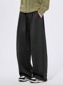 Gerade geschnittene Freizeithose in Große Größen, thermisch gefütterte verstärkte Freizeithose, geeignet für Herbst/Winter