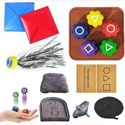 Gonggi Game Korean Traditional Games, Juego Tradicional Coreano, Gonggi Juego de guijarros de Piedra A