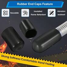 40pcs Rubber End Caps - 4 Sizes 18 14 38 12 Inch Black Vinyl Round Rubber Tip Caps Bolts Screws - 3mm,6mm,9mm,12mm - View 3