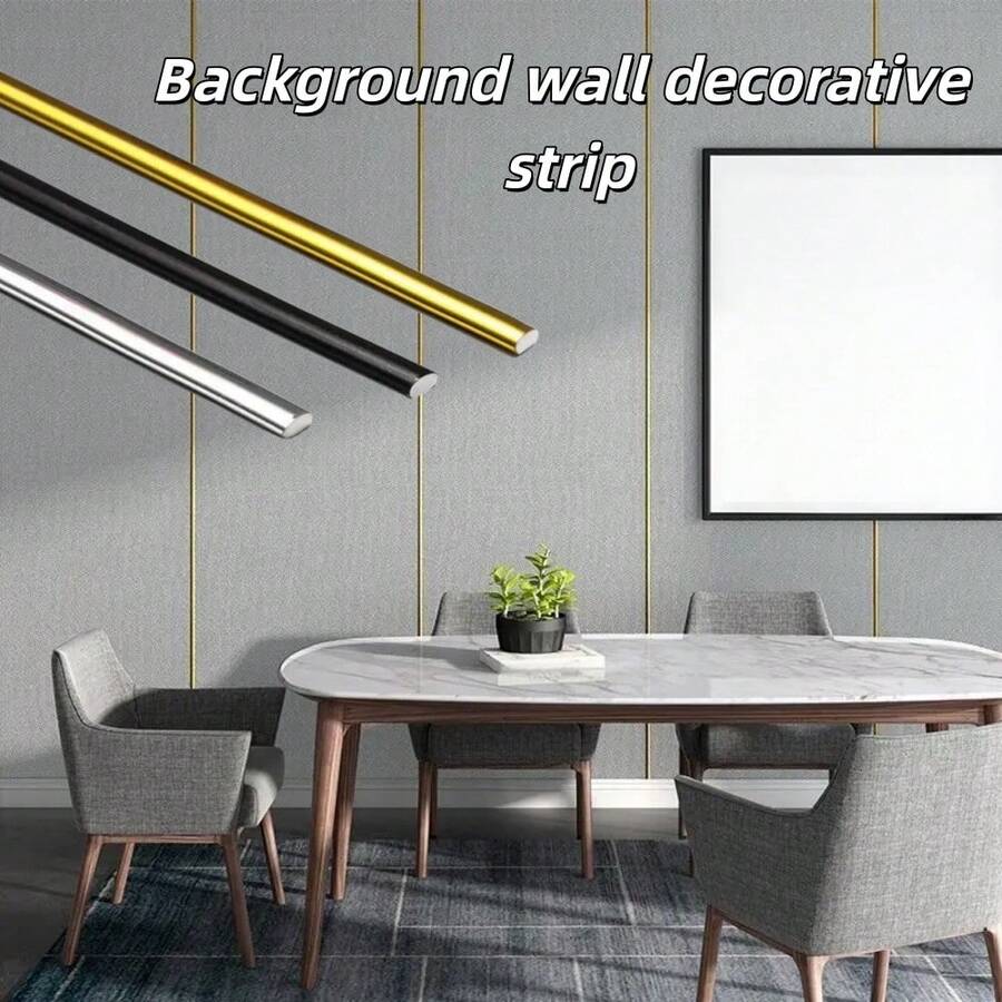 3 m/rouleau Bande décorative murale auto-adhésive, bande de calfeutrage en PVC, sticker décoratif mural, protecteur de bord de meuble, bordure décorative de cadre