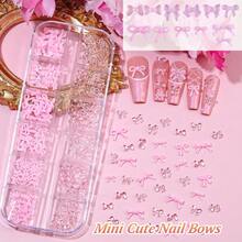 5 Boxes 3D Nail Charms Set,24Pcs Y2k Alloy Nail Art Rhinestone Charms 3D Bow Flower Crown Heart Star With Tweezers And Dual-End Brush For Manicure Salon DIY Crafts,Face Makeup Gems Jewels (Pink){"Color_name":"Pink"} - Hồng - Xem 4