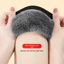 1Pair Of Thick Thermal Lined Knee Pads For Autumn And Winter Outdoor Sports Protective Gear Hand Wash Only