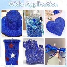 21000Pcs Navy Blue Rhinestones For Bedazzling Kit, Mix Sizes Jelly Bedazzling Resin Gems, Blue Gems Bedazzling For Crafting, Flatback Resin Rhinestones For Craft DIY Face Makeup{"Color_name":"S3"} - S3 - 查看 8