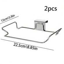 1 buc raft metalic pentru gunoi, suport pentru saci de gunoi pentru ușă de dulap, suport pentru depozitarea gunoiului din dulap, accesorii de bucătărie, depozitare, organizator de bucătărie, articole de bucătărie, decor cameră, decor acasă.